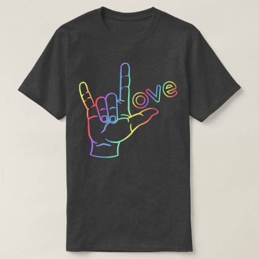 ASL Love 12 T-shirt (Design voorkant)