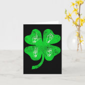 Asl Love Gebarentaal St Patrick's Day Doof Aware Kaart (Gele Bloem)