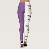 ASL Love kan ander Paars zijn Leggings (Achterkant)