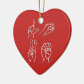 ASL Love Ornament (Links)