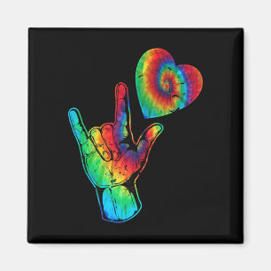 ASL Love Sign Language Autiseness Support Ti Magneet