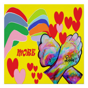 ASL Meer liefde! Perfect Poster