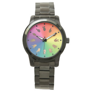 ASL Nummers Kleur Wiel Horloge (Minuut segmenten)