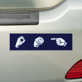 ASL OMG BUMPERSTICKER (Op auto)