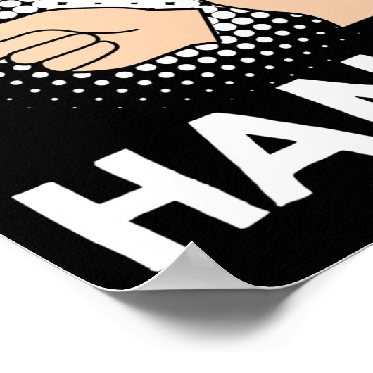 ASL Praat met de handen Amerikaanse Gebarentaal 1 Poster (Hoek)