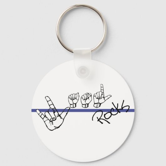 ASL Rocks Sleutelhanger (Voorkant)