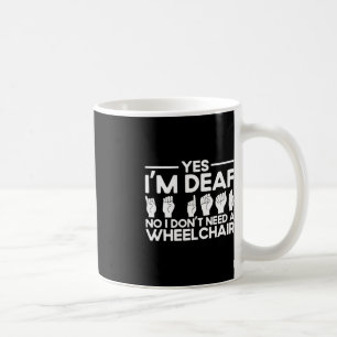 ASL Sign Language Ja Ik ben doof Koffiemok