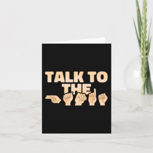 ASL Talk to Hands American Sign Language Kaart