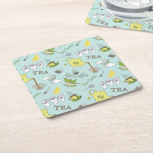 ASL Tea onderzetters (Schuin)