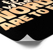 ASL-tekens zijn voor ogen wat woorden zijn voor or Poster (Hoek)