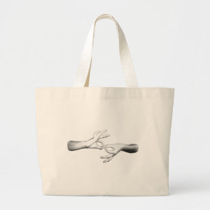 ASL-tolk (3) Grote Tote Bag