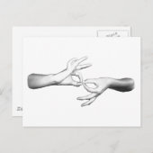 ASL-tolk Briefkaart (Voorkant / Achterkant)
