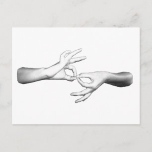 ASL-tolk Briefkaart