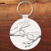 ASL-tolk Sleutelhanger (Voorkant)