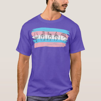 ASL Trans Pride Flag T-shirt