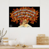 ASL verlicht de Mind en het Hart 36" x 24" Poster (Keuken)
