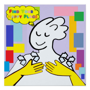 ASL vindt uw gelukkige plaats Perfect Poster