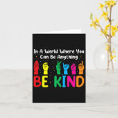 Asl Wees aardig S Vrouwen Mannen Kaart (Gele Bloem)