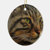 Aslan The Long Hazard Tabby Cat Keramisch Ornament (Links)