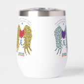 ASLSEO - Bouteille d'eau 2 conceptions Or et Bleu (Avant)