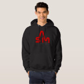 ASM Mannen hoodie (zwart) (Voorkant volledig)