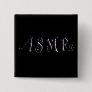 ASMR 3D-tekst Vierkante Button 5,1 Cm