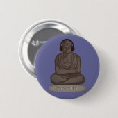 ASMR Buddha Ronde Button 5,7 Cm (Voorkant /achterkant)