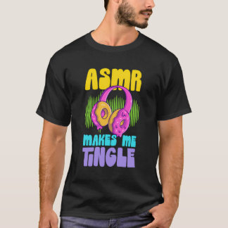 ASMr maakt me Tingle Retro Donut Hoofdtelefoon ASM T-shirt