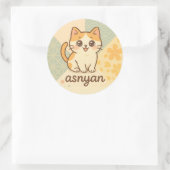 Asnyan | Sakura Cat Sticker – Cute Japanese Style (Tas)