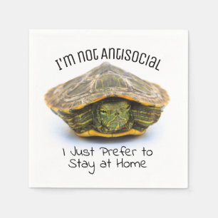 asociale schildpad servet