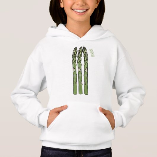 Asparagus cartoon afbeelding (Voorkant)