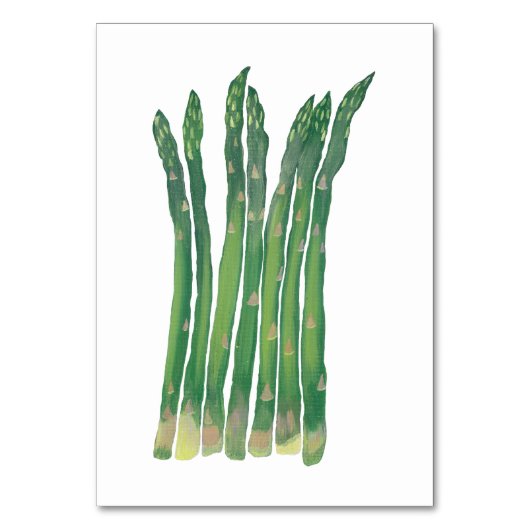 Asparagus Custom Reading Flashcards Kaart (Voorkant)