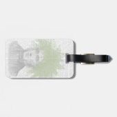 Asparagus Fern Head Plant Bagagelabel (Achterkant horizontaal)