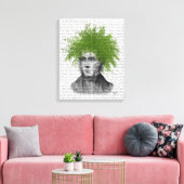Asparagus Fern Head Plant Canvas Afdruk (Insitu (Woonkamer))