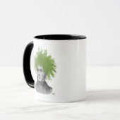 Asparagus Fern Head Plant Mok (Voorkant links)