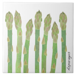 Asparagus keramische tegel tegeltje