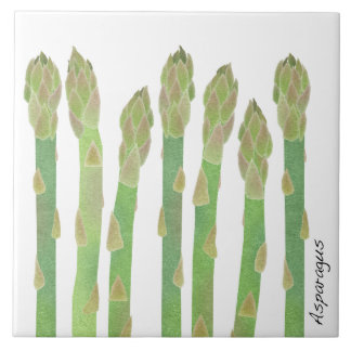 Asparagus keramische tegel tegeltje