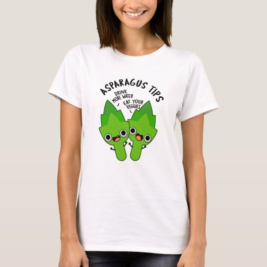 Asparagus Tips Funny Veggie Pun T-shirt (Voorkant)