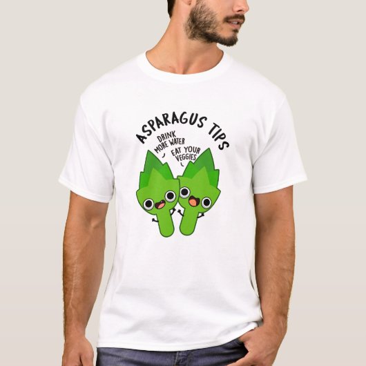 Asparagus Tips Funny Veggie Pun T-shirt (Voorkant)