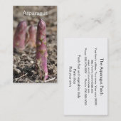 Asparagus visitekaartje (Voorkant / Achterkant)