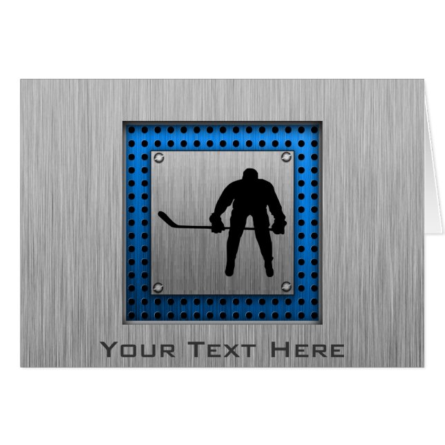 Aspect aluminium brossé Hockey (Devant horizontal)