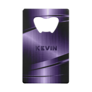 Aspect d'aluminium brossé violet brillant