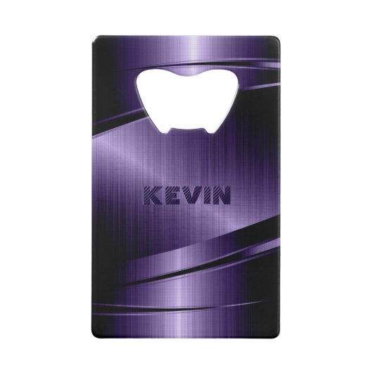 Aspect d'aluminium brossé violet brillant (Devant)