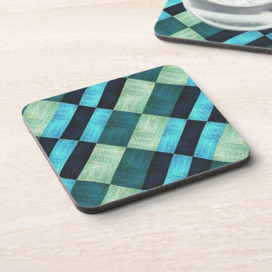 Aspect texturé du dessous de verre en bois (Côté gauche)