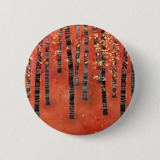 Aspen Birch Forest Ronde Button 5,7 Cm (Voorkant)