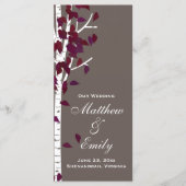 Aspen Birch Trees Programme de mariage (Devant)