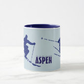 Aspen Blue Skier Mok (Midden)