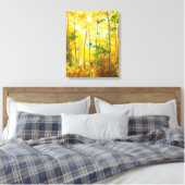 Aspen-bomen in de Herfst | Sierra Nevada bergen, C Canvas Afdruk (Insitu (Slaapkamer))