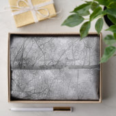 Aspen-bomen - zwart en wit tissuepapier (Geschenk)