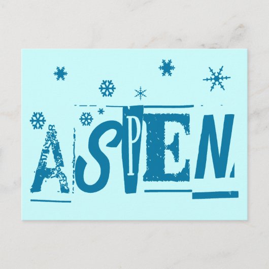 ASPEN BRIEFKAART (Voorkant)